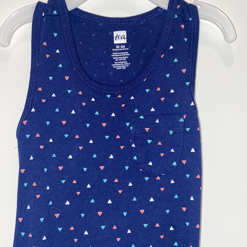 Tea Collection Envelope Back Confetti Romper - Picture 2 of 5
